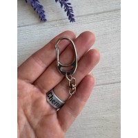 Кільце  для брелока " 3 "  , срібло 1 шт