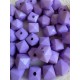 Намистини  " Куб Грановані матові  " 10 мм, фіолетовий  500 грамів