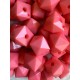 Намистини " Куб Грановані матові " 10 мм, рожево персиковий  500 грамів
