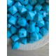 Намистини  "Куб  Грановані матові  " голубі  10 мм,  500 грамів