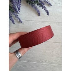 Репсовая лента  2,5 см, бордо ( код 0780 )  22.5 метра