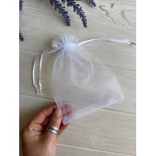 Мішечки з органзи 13*18 см, білі 100 шт.