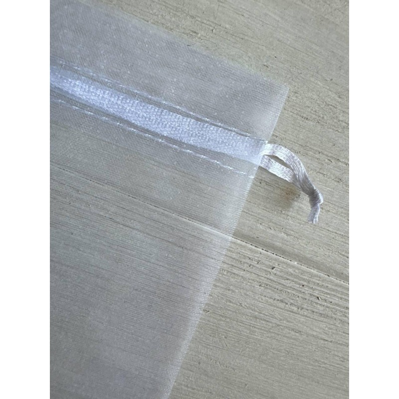 Мішечки з органзи 13*18 см, білі 100 шт.