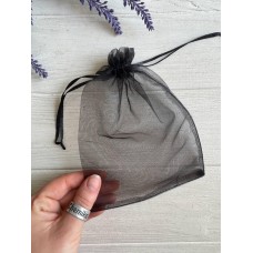 Мішечки з органзи 13*18 см, чорні 100 шт