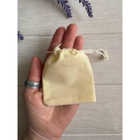 Мішечки велюрові 7*9 см, бежеві 50 шт