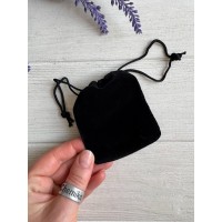 Мешочки велюровые 7*9 см, черные 50 шт