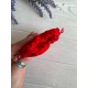 Мешочки велюрові 10*12 см, червоні 50 шт