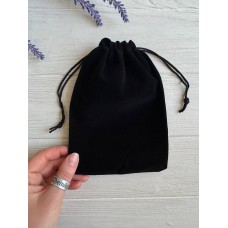 Мешочки велюрові 13*18 см, чорні 50 шт