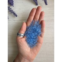 Намистини " Кришталеві круглі 4 мм ", небесні  250 грамів