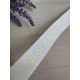 Атлас " Золотий малюнок Just for you"  2,5 см , бежевий 18 метрів