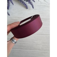 Репсова стрічка 2,5 см, виноградна  ( код 0277 ) 22,5 метри