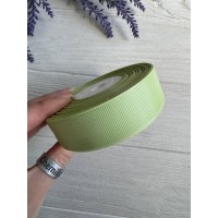 Репсова стрічка 2,5 см, фісташкова  ( код 0524 ) 22,5 метри