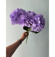 Гортензия пышная букет на ножке, фиолетовая