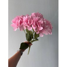 Гортензия пышная букет на ножке, розовая
