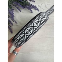 Тасьма жакардова з орнаментом " 19851 "  3,0 см ,  22.5 метри