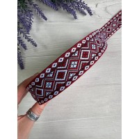 Тасьма жакардова з орнаментом " 19848 "  3,2 см , 22.5 метри