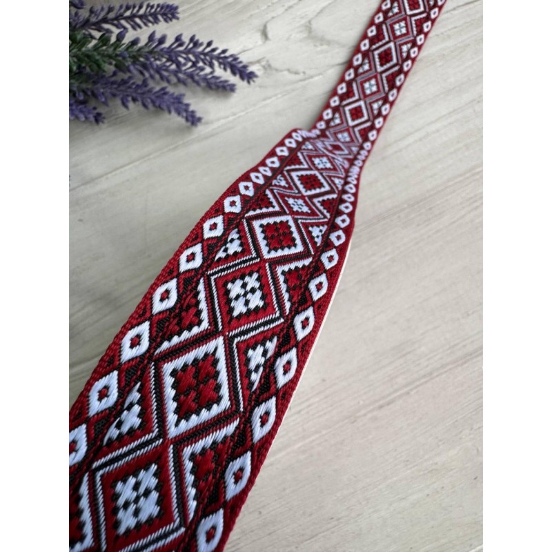 Тасьма жакардова з орнаментом " 19848 "  3,2 см , 22.5 метри