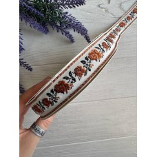 Тесьма жаккардовая с орнаментом " 19831 "  2,5 см ,     22.5 метра