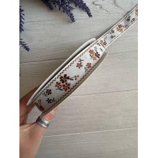 Тесьма жаккардовая с орнаментом " 198 "  2,5 см ,     22.5 метра