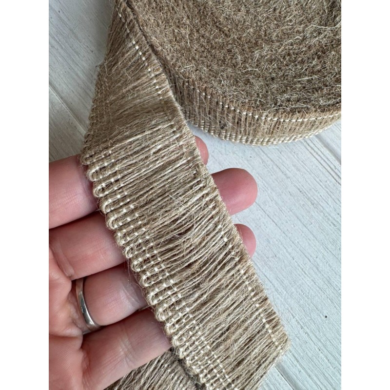 Стрічка мішковина " Бахрома 19330 "  3 см , рулон 10  метрів