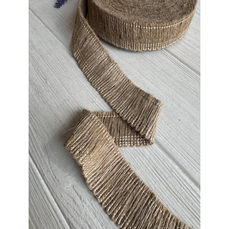 Стрічка мішковина " Бахрома 19330 "  3 см , рулон 10  метрів