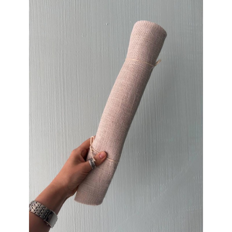 Стрічка мішковина "  40 см" біла рулон 2 метра