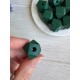 Намистини дерев'яні куб, 16 мм  темно зелені 500 грамів