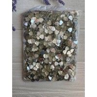 Кабошон " Сердце в стразах  " 10 мм    1000 шт