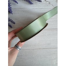Атлас  двохсторонній 2,5 см , чайное дерево   22.5 метри
