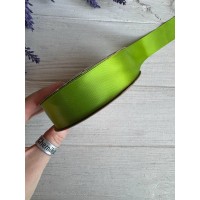 Атлас  двухсторонний  2,5 см , киви  22.5 метра