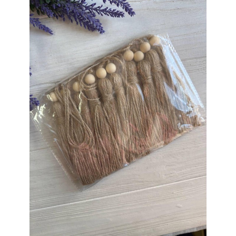Китиці бавовняні, натуральний колір 10 шт