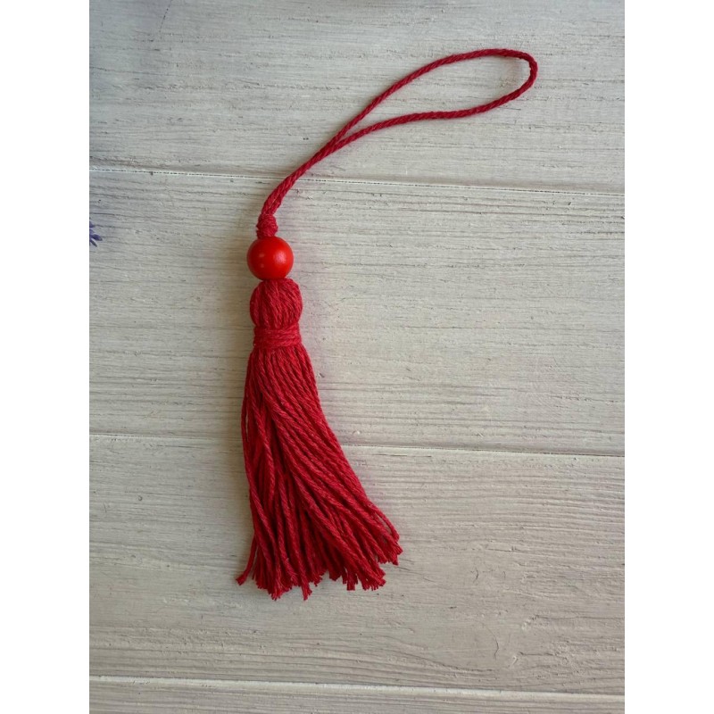 Китиці бавовняні, червоні 10 шт