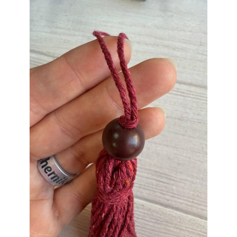 Китиці бавовняні, бордо 10 шт