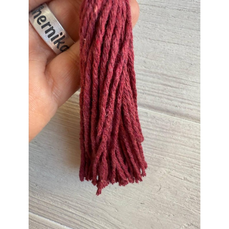 Китиці бавовняні, бордо 10 шт