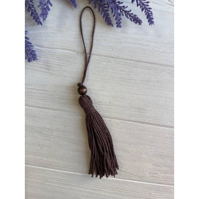 Китиці бавовняні, коричневі 10 шт