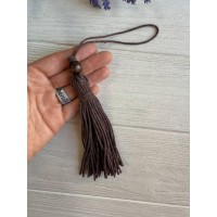 Кисточки хлопковые, коричневые  10 шт