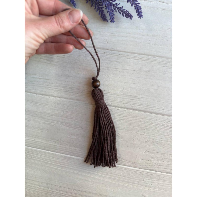 Китиці бавовняні, коричневі 10 шт