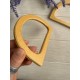 Ручки для сумки дерев'яні 11,5 * 8,5 см ,  натуральний колір  2 шт