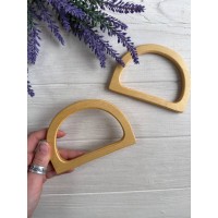 Ручки  для сумки деревянные 11,5 * 8,5 см ,  натуральный цвет 2 шт