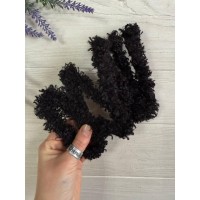 Дріт плюшевий С10002, чорний 5  шт