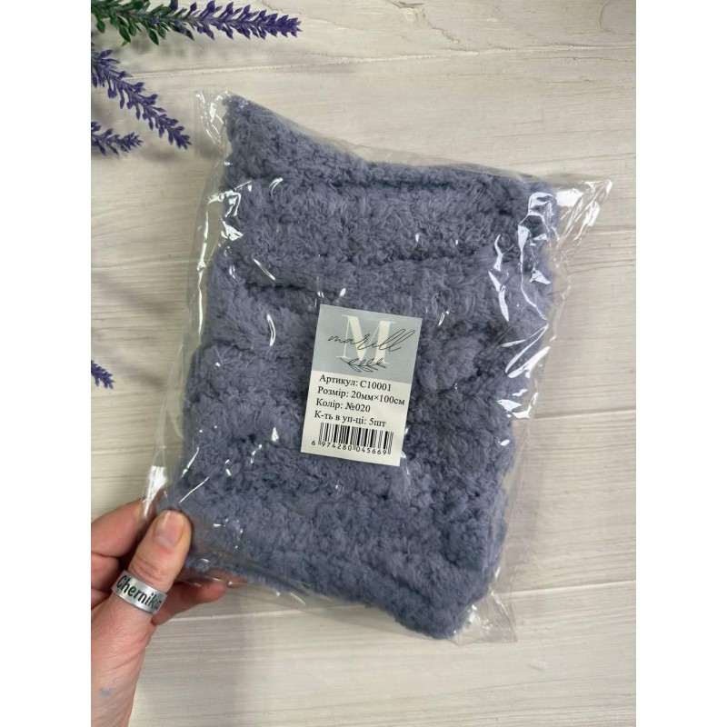 Дріт плюшевий С10001, сірий  5  шт