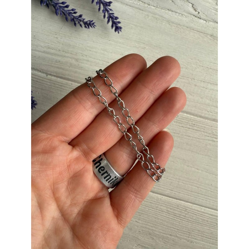 Ланцюжок  3,5 * 5,0 мм   срібло  54 см