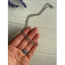 Ланцюжок  3,5 * 5,0 мм   срібло  54 см