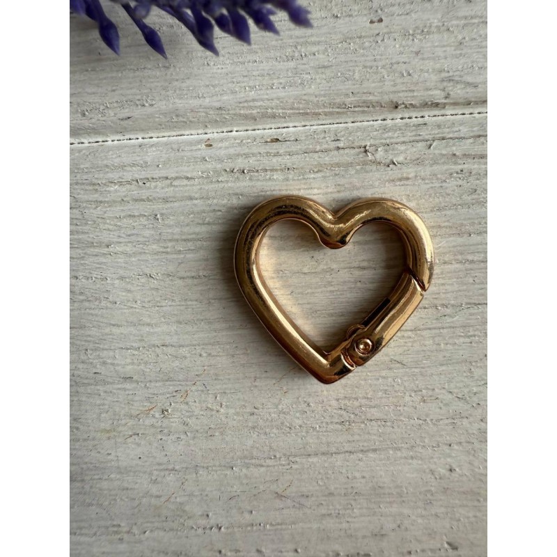 Кільце самозатискне   " Серце "  золото 1 шт