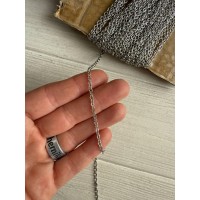Ланцюжок 2,7 * 3  мм  срібло  50 см