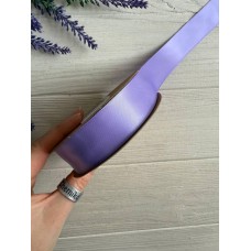 Атлас двохсторонній  2,5 см, фіолетовий 22.5 метри