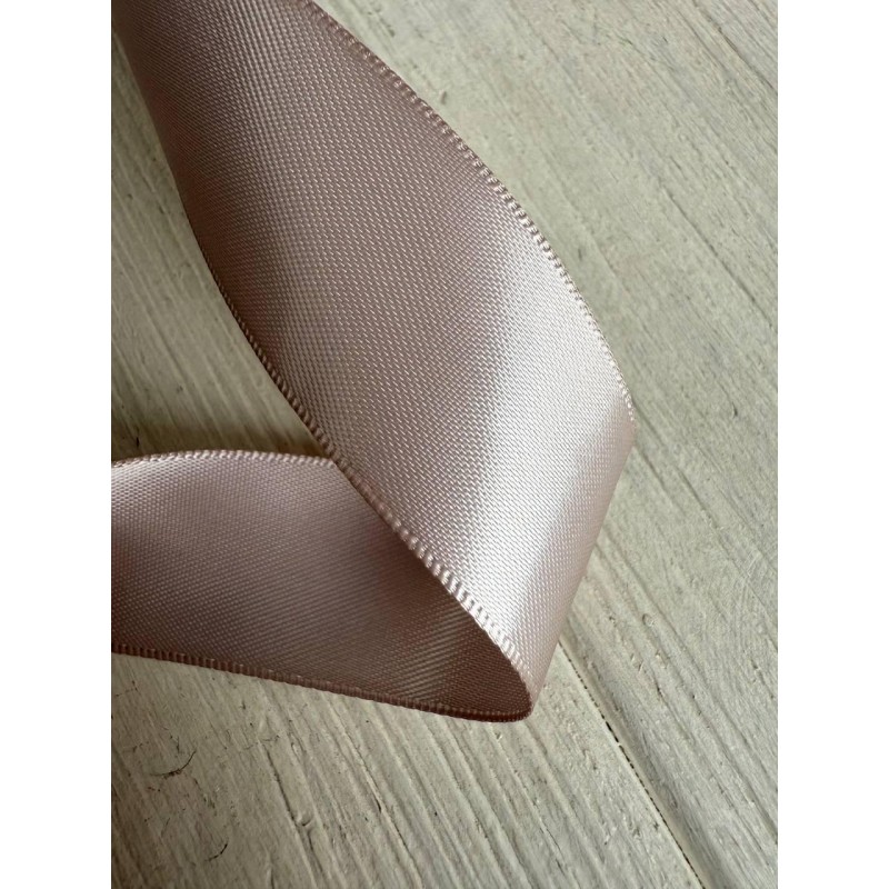 Атлас двохсторонній  2,5 см, какао  22.5 метри