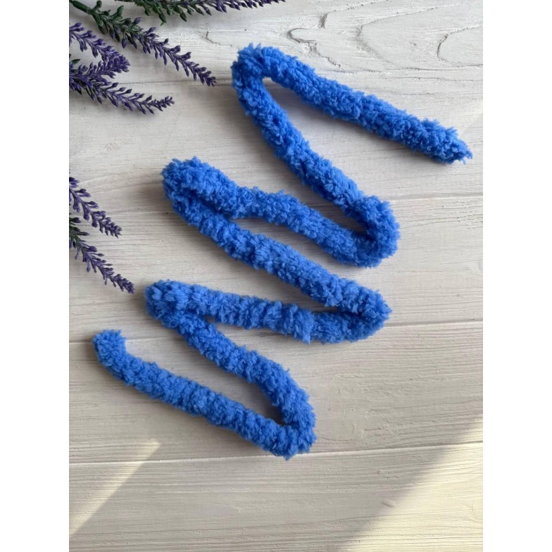 Дріт плюшевий С10001, синій 5  шт