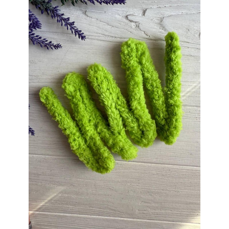 Дріт плюшевий С10001, оливковий  5  шт