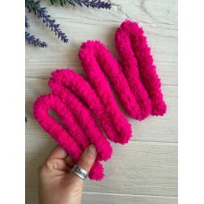 Дріт плюшевий С10001, малиновий 5  шт
